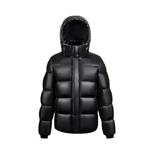 Men Waterproof Goose Down Jacket Luxury Hooded Feather Warm Outdoor Coat
