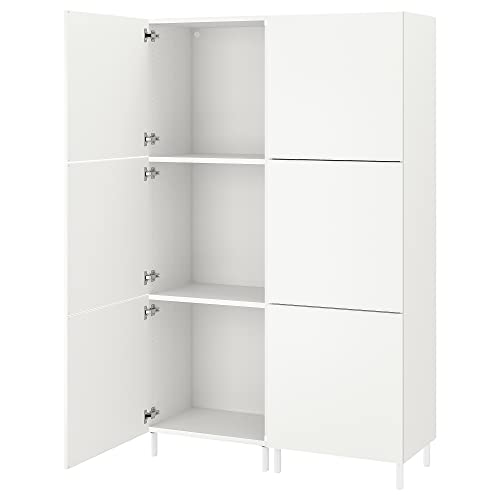 Ikea Armario PLATSA w 6 puertas, 120x42x191 cm, blanco/Fonnes blanco