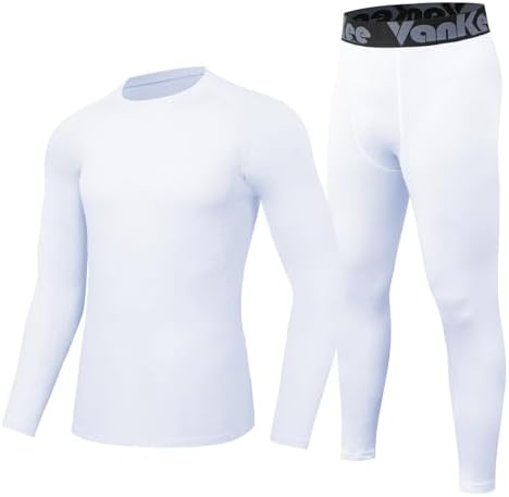 VanKee Thermal Underwear Set for Men Thermal Tops and Long Johns Men’s Thermals Base Layer Fleece Lined for Cold Weather
