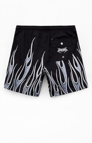 PacSun Men's Iron Flames 6.5" Volley Swim Trunks2