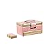 Produktbild Hhjkl Schmuckkästen High Capacity Schmuck Organizer Box mit Schubladen for Armbänder Ohrringe Ringe Halsketten (Color : Pink, Size : 30X16.2X18.5CM)