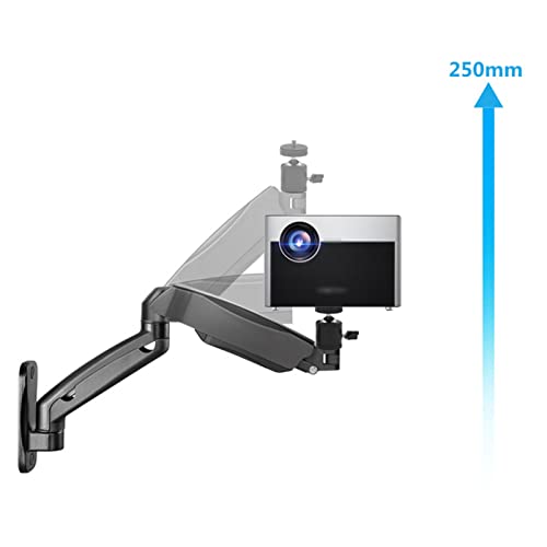 Soporte de proyector universal para montaje en pared, marco telescópico con elevación frontal y trasera, compatible con la mayoría de proyectores miniatura 4