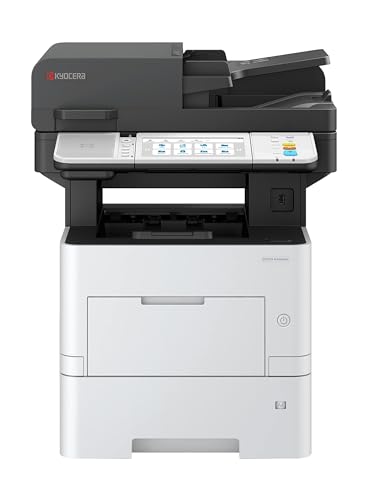 Kyocera Ecosys MA5500ifx Multifunktionsdrucker Schwarz Weiss, 55 Seiten pro Minute. Drucker Scanner Kopierer, Fax. Touchpanel, 100+500 Blatt Papierzufuhr, Gigabit LAN, Mobile Print