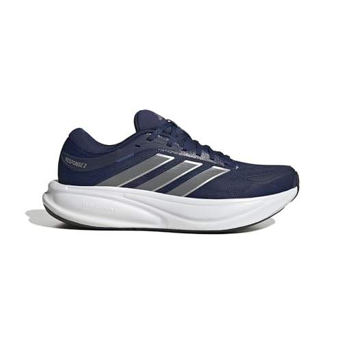 Adidas Uomo Response 2 Running Shoes, Dark Blue/Matte Silver/Grey Three, 43 1/3 Eu - 2