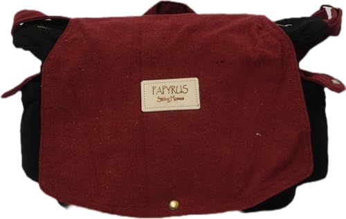 Image of ROUGH CANVAS COTTON MESSENGER BAG /BRASS ZIPPER CLOSURE /HANDMADE /ANTIQUE /VINTAGE /ECO LOVELY /UNISEX /SUSTAINABLE /HIGHLY DURABLE /WASHABLE /NATURAL