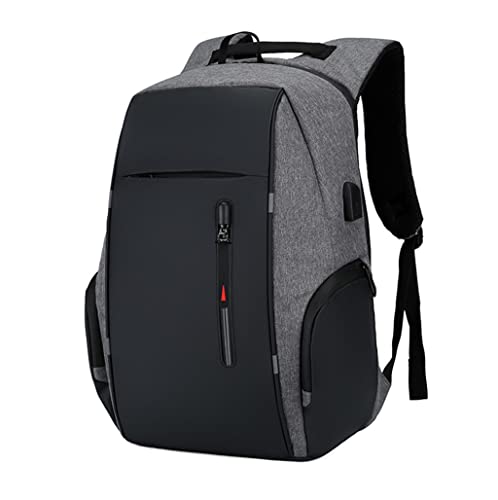Mochila Impermeável mochilas escolar Para Notebook Masculina/Feminina Cinzento