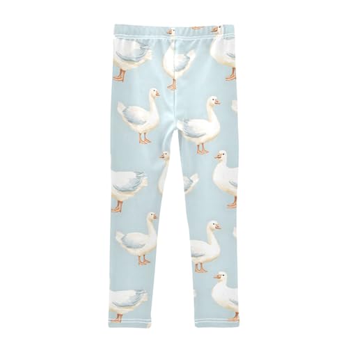 Geese Fat 1 Girls Leggings Athletic Pants Tights Stretch Bottom2