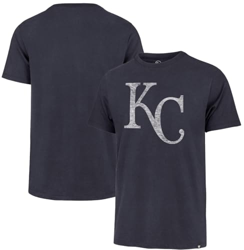 Image of 47 Brand MLB Men's Team Color Distressed Imprint Primary Logo Short Sleeve Baseball T-Shirt
