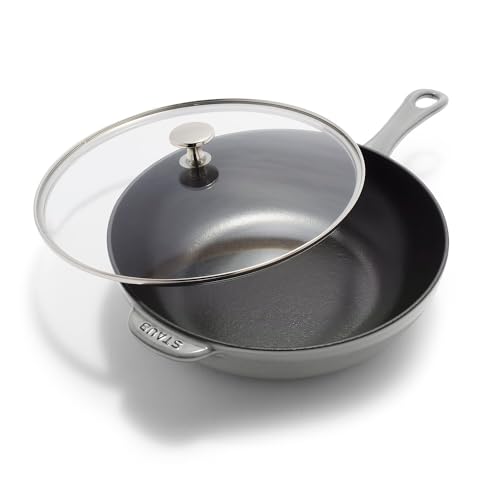 Staub Cast Iron 2.9-qt Daily Pan with Glass Lid - Graphite Grey