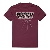 North Carolina Central Eagles College Basketball Tees, Maroonwhite, Medium