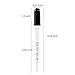 Medicine Dropper 1ml, Teenitor Straight-Tip Calibrated Glass Medicine Dropper, Glass Dropper Medicine Laboratory Leb Dropper Black Rubber Head Pipettes 10 Pack