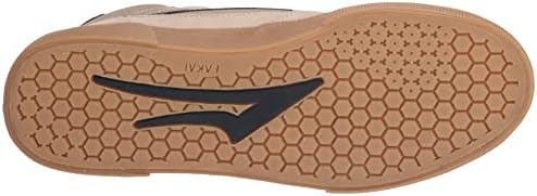 Lakai Men's Cambridge MID Skate Shoe, Cream/Navy Suede, 8 | Image 3