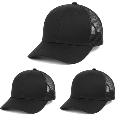 Casquette de baseball noire hommes HAPEE contre les coups de soleil, taille unique