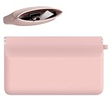 Nearockle Large Silicone Makeup Bag, Portable Travel Toiletry Bag for Women, Cosmetic Bag Makeup Pouch Brush Holder for Makeup Brushes, Sponge, Beauty Tools (Pink)