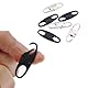 6PCS Reißverschluss Clips Anti Diebstahl Kleine Reißverschluss Zieher Geldbörse Locks für Handtaschen, Ersatz Reißverschluss Pull (3Schwarz+3Silber) YIGUANXIN