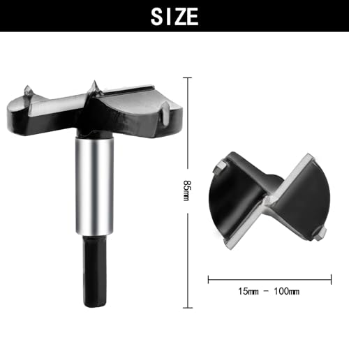 hsawbit 70mm Forstner Drill Bit Hinge Cutter Carbide Tipped Forstner Bit for Kitchen Cupboard Hinges Hard Wood Hole Saw Woodworking Drilling Hinge Drill Bit - Image 3