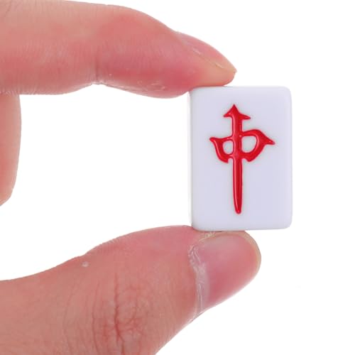 Mini Mahjong portátil con azulejos y caja miniatura 4