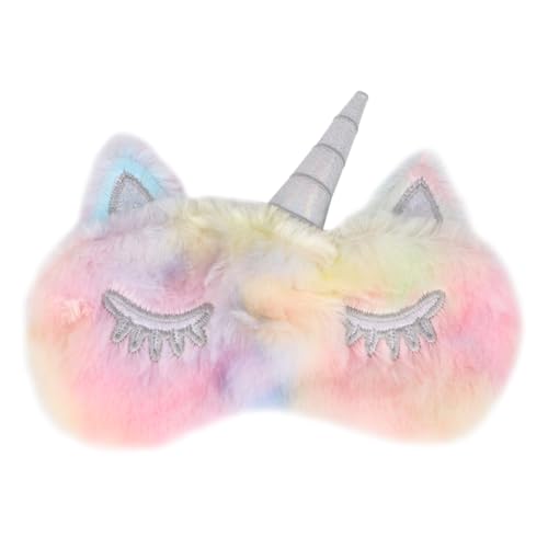 PLAFOPE Antifaz para Dormir de Unicornio Colorido Cubierta de Ojos Suave y Ligera Antifaz Cómodo y Opaco para Mujeres y Niñas para Viajes y Siestas