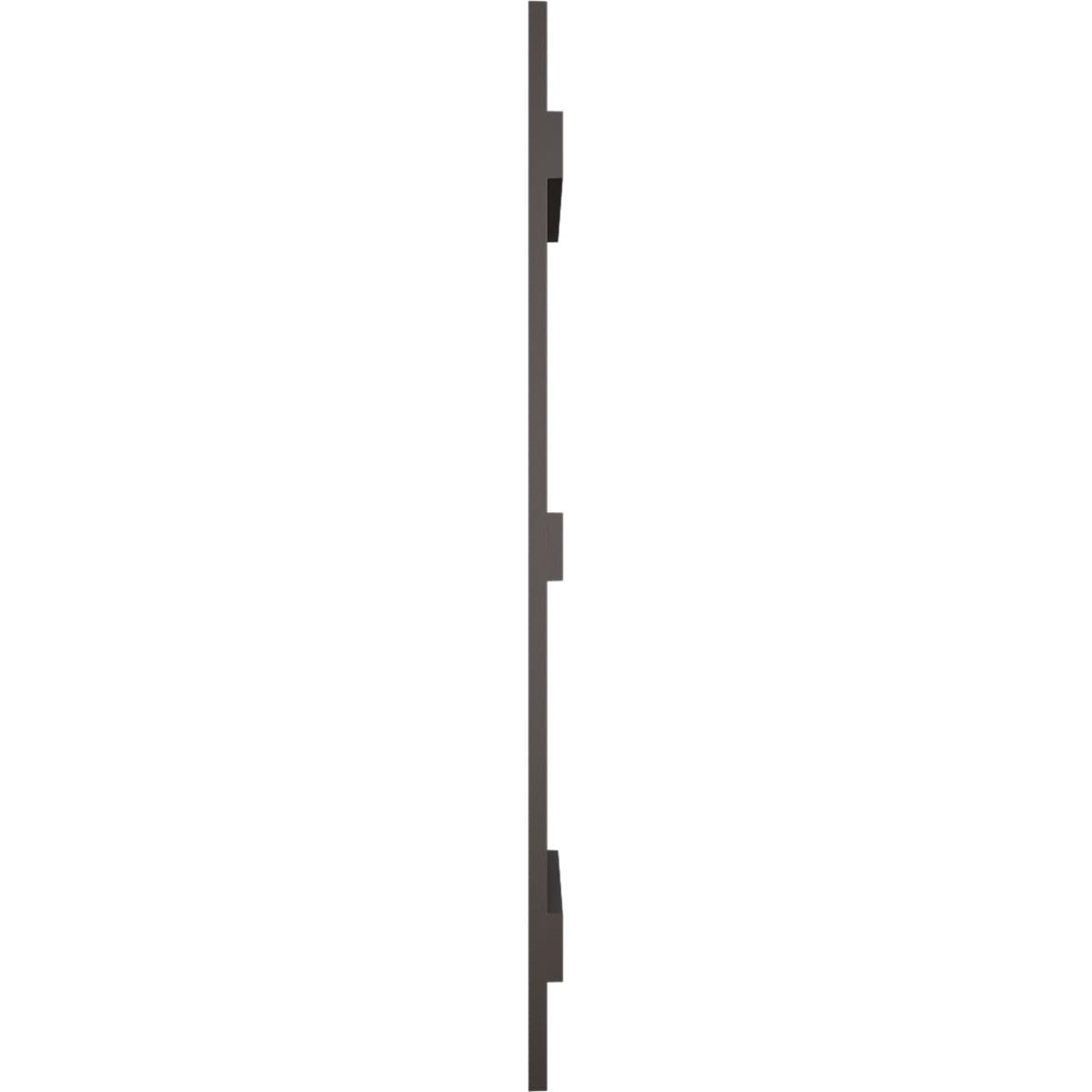 Ekena Millwork Vinyl-Fensterläden (Paar) – 14 X 59 Zoll, Schwarz, Mit Holzoptik, Wartungsfrei & Einfach Zu Montieren