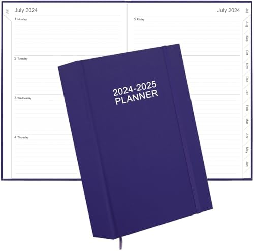 2025 Hardcover Weekly & Monthly Planner – A5 Spiral Bound With Tabs, Inner Pocket, Aquamarine - View #10