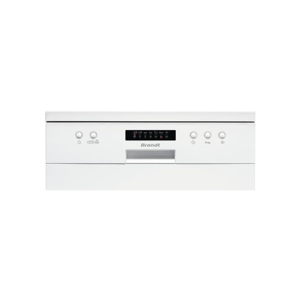 Lave-vaisselle pose libre BRANDT LVC328W - 12 couverts - L60cm - 48dB - Blanc