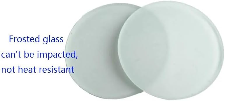 Miniatura 5 de Kit de accesorios para microscopio de 3.740 in transparente esmerilado para microscopio estéreo Placa redonda de escenario de trabajo para