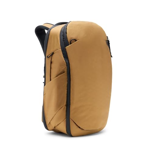 Peak Design Travel Backpack 30L, Coyote, Expandable 27-33L Design, Rear and...