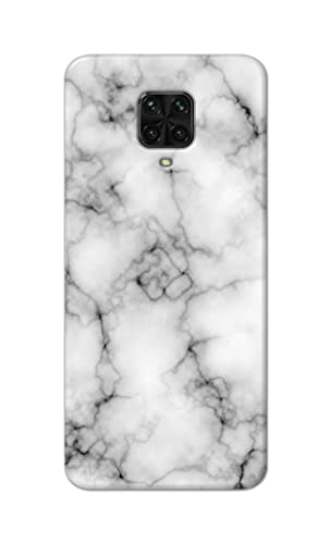 Image of Light White Marble Texture Natural Pattern Hard Back Case Cover for Poco M2 Pro /Redmi Note 9S Back Cover -(J5) VNS2230