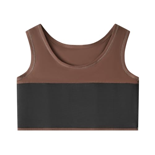 Image of Women Transgender Tomboy FTM Pull On Closure Elastic Chest Binder Pullover Tank Top