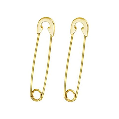 Safety Pin Earrings for Women Men Punk Goth Earrings Set, metal, stainless-steel Cover