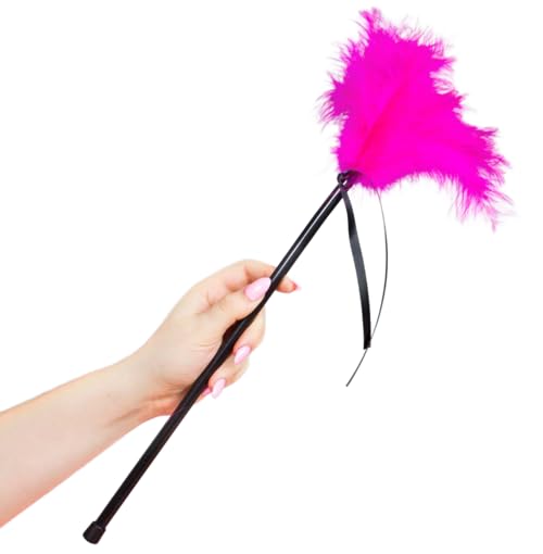 Stimulator with Feathers Fuchsia