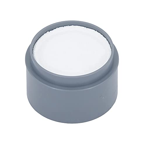 Grimas Water-Make-Up, 15ml Wasserschminke, Farbe weiß 001, professionelle Körperfarbe, schnelltrockend und sehr hautschonend, ideal fürs Kinderschminken, Karneval und Halloween, auf Wasserbasis Cover