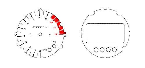Compteur de vitesse blanc Suzuki GSF 1250 Bandit pour vos trajets quotidiens