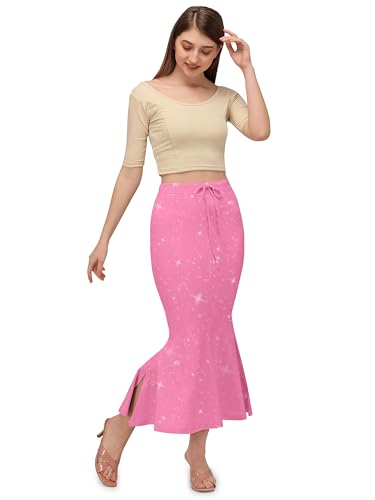 Image of Mehrang Stretchable Shimmer Saree Shapewear Petticoat for Women, Skirts for Women,Shape Wear Dress for Saree