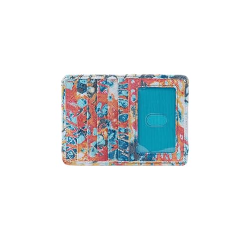 HOBO Euro Slide - Unisex Wallet - Credit Card Holder - Back Exterior Zipper - Slip Pocket - Lined Interior Summertime Abstract One Size One Size - Main Image