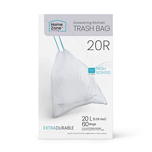 Home Zone Living 5.3 Gallon Trash Bags