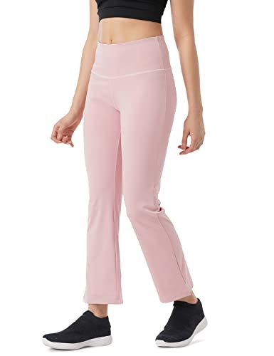 Image of PUMP'D Women's Stretchable All-Purpose Flare Pants -Lightweight, Anti-Odor, Squat Proof, Dry Tech, Ultra Soft Seams