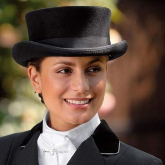Chapeau zylinder noir taille 56 pour homme en feutre classique