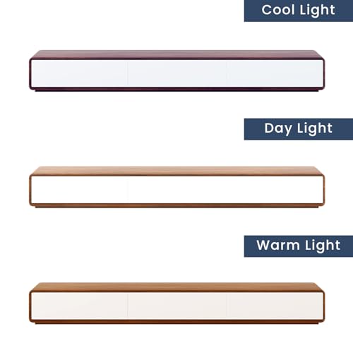 POVISON Modern TV Console, 94" Solid Wood TV Stand with Storage, 4-Drawers Full Assembled Walnut Entertainment Center for 65/70/75+ Inch TV, Walnut/White (TV Stand Only)