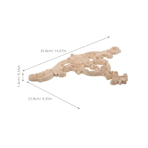 Décoration murale et bureau : applique bois sculpté beige style ancien