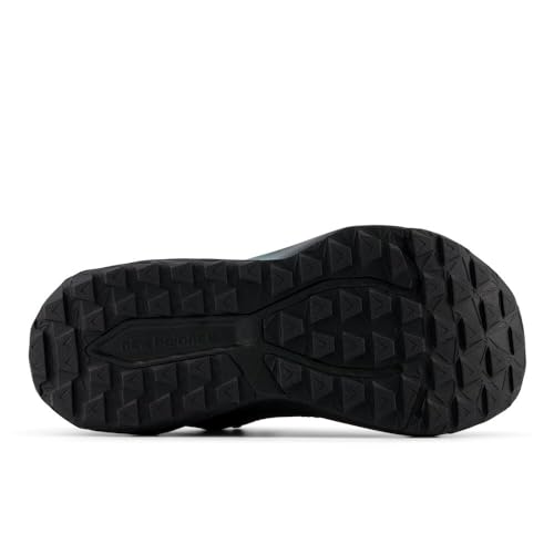 New Balance Women's DynaSoft Nitrel V6 Trail Running Shoe, Black/Black Metallic/Cyber Jade, 7.5 M