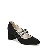 LifeStride Womens True Block Heel Mary Jane Dress Shoe Black 8 M