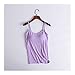 ZZZYW Reggiscia di Giubbotto da Signore reggiscia di Spaghetti Femminile Reggiseno Incorporato (Color : Purple, Dimensione : XXL)