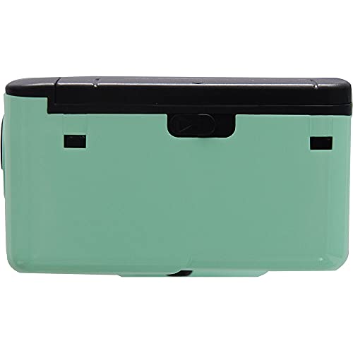 Parte superior de la cámara de película reutilizable KODAK M35 en color verde menta