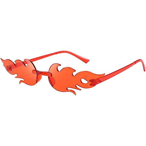 Ppmter Modefeuer Flamme Sonnenbrille Für Frauen Männer Goth Ohne Sonnenbrille Trendige Brillen Halloween Party Brille