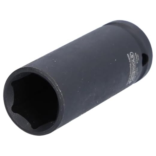 KS Tools 515.1121 1/2" Sechskant-Kraft-Stecknuss, lang, 21 mm