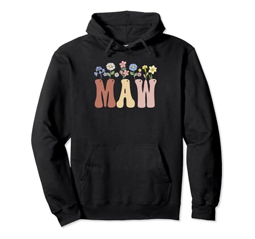 Maw Gifts Women Wildflower Floral Design Maw Sudadera con Capucha