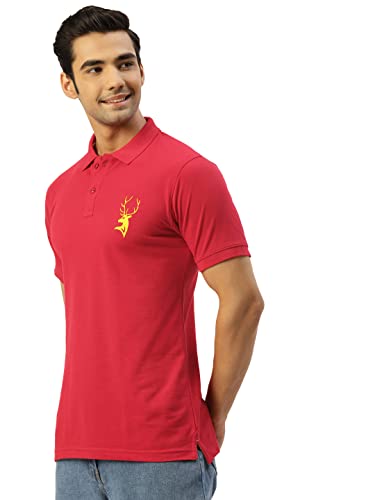 Image of CHKOKKO Men's Cotton Regular Fit Half Sleeves Polo T-Shirt