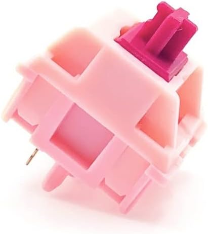 KTT Darling Interruptores extendidos POM Stem Rosa 5Pin 1.59 oz Interruptor lineal para teclado mecánico de juegos personalizado (Tamaño  30 piezas) disponible en Yaxa Peru