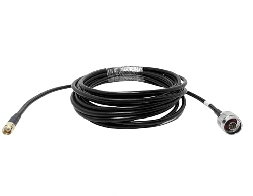 Câble d'extension LMR200 N mâle vers RP-SMA mâle de 25ft pour antenne - 2